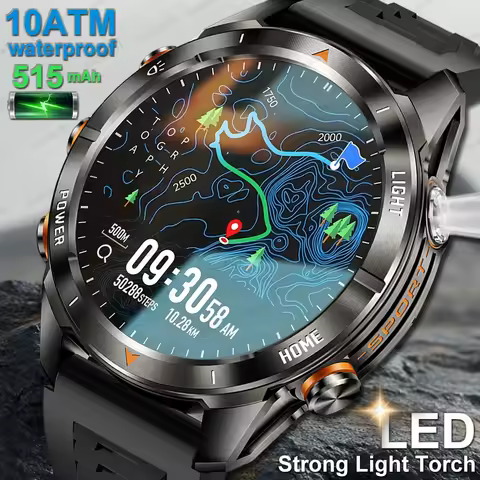 2025New Sport Smart Watch Men Amoled 1.46inch Fitness Tracker 515mah Watches Heart Rate BT Call LED