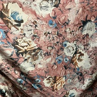 PREMIUM SILK SATIN FABRIC WITH ABSTRACT MOTIF - ABSTRACT MOTIF SATEN FABRIC - ABSTRACT MOTIF FABRIC 