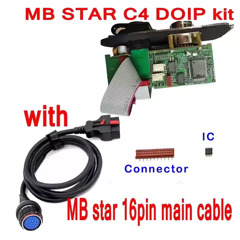 DOIP kit update for SD Connect Compare C4 Diagnosit Tool add DOIP 16Pin OBD2 Cable for MB Star C4 ca