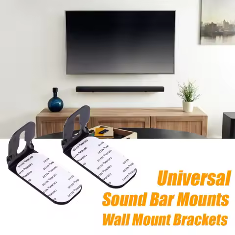 Universal Soundbar Wall Mount Kit Mounting Brackets for JBL Samsung Sony Bose Vizio TCL