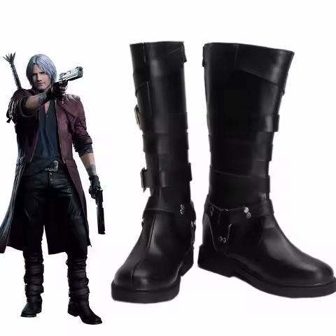 Game DMC 5 Dante Costume Boots Halloween Cosplay Shoes