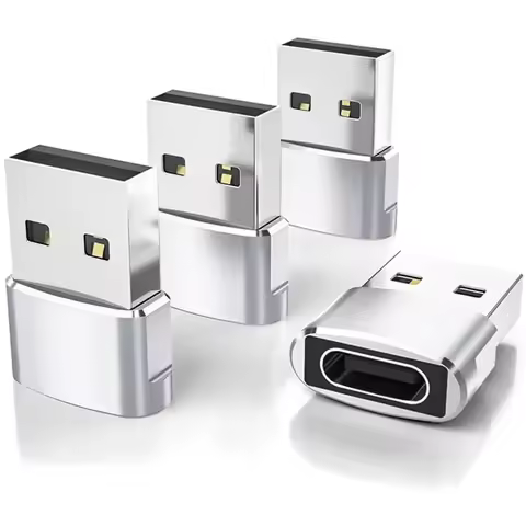 4PCS OTG USB To Type C Adapters Universal for IPhone 16 15 Pro Max Plus IPad Samsung S24 S23 IWatch 
