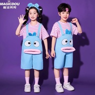 Children's Day Cheerleading Costume Blue Clownfish Overalls Cute Cheerleading Kindergarten Performan
