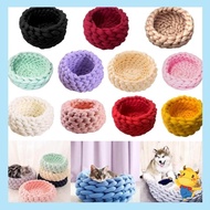 be&gt; Dog Bed Comfortable Round Cuddle Pet Bed Self-Warming Handmade Cat Bed Soft Bed for Small Dog Various Color