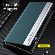 Xiaomi Mi 12 Pro 12X 11 Pro Mi 10 Pro 11T Pro Magnetic Business View Clear Slim PU Leather Flip Case Cover