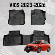 Vios 2023-2026 Car MAGIC MAT 5D TPE Carpet Car Mat Karpet Kereta