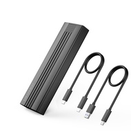 M.2 NVME SATA SSD Enclosure, Tool-Free USB 3.2 Gen 2 10Gbps NVME to USB Adapter, Supports M and B&M 