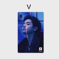 官方週邊商品 防彈少年團 BTS X T-MONEY CARD 閃卡 交通卡【V】(韓國進口版)