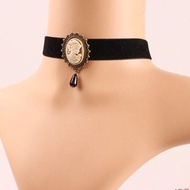Retro Velvet Belt Necklace Necklace Necklace Ladies Collar Collar Bone Necklace Beauty Headdress Cha