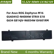 C41N2109 Laptop Battery For Asus ROG Zephyrus M16 GU604VZ-N4004W STRIX G18 G634 G814JV-N6034W GV601R