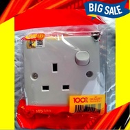 (1 Gang) Switched Socket Outlet, 13A 250V, Socket Plug, Extension Plug, Extension Socket Plug Dindin