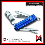 Victorinox Nail Clip 580 BLUE TRANSPARENT Nail Cutter / Nail Clipper Swiss Army 0.6463.T2