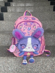 READY STOCK] [ORIGINAL]Smiggle Movin' Junior Character Backpack children bag kids schoolbag rabbit Plush 3-6year old bag
