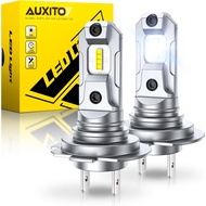 AUXITO H7 LED Bulbs, 500％ Brighter 6500K White, 1:1 Mini Size No Adapter Required Easy install, H7ll