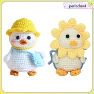 [Perfeclan4] DIY Animals Crochet Kit Crochet Starter Kit Hand Knitting Toy Sewing Craft DIY Duck Dol