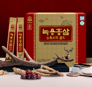 高麗紅蔘中央會 [30包]  鹿茸六年根紅蔘濃縮精華液 黃金版 10ml x 30 (平行進口）