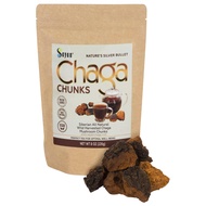 Siberian Pure Raw Chaga Mushroom Chunks with Black Top Crust 8 Oz / 223 g – Premium Wild-Harvested A
