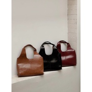 NEON BAG - CHUNKY PU leather shoulder BAG with form-fitting form, suitable for work, fits Korean sty