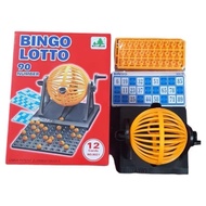 Lott.o Bingo Spinning Toy 90 Numbers, 12 Super Big Sheets