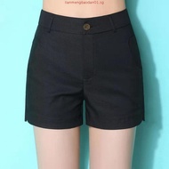 Eyouth 20125 Women Split Hem Tailored Shorts