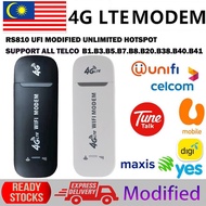 RS810 Modified 4G Modem Router Unlimited Hotspot Portable WIFI Router Sim Card LTE Wireless Router Support ALL TELCO