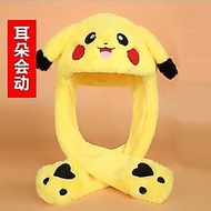 Bunny Hat Female Cute Pinch Ears Moving Pikachu Hat Dopamine Bunny 5010309#.