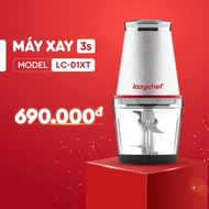 Lazychef LC01XT 3S Multifunctional Meat Grinder, 304 Stainless Steel Blade, Heavy-Duty Glass Jar, 60