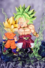 龍珠 WCF Adverge 布洛尼 布羅利 VS 孫悟空 場景 (pm查詢） dragonball WCF Adverge Broly VS Son Goku Diorama Custom