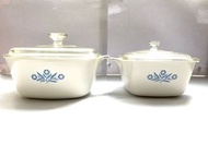 Corningware classic cornflower saucepan set - 4 piece set - Made in USA / Australia - collector’s items!!