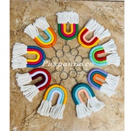 GANTUNGAN Macrame rainbow Keychain