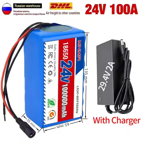 7s3p 24V 100Ah New electric wheelchair lithium battery mobile battery BMS protection 18650 lithium b