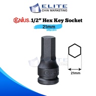 21mm x 1/2" Hex Bit Socket/ Hex Key Socket/ Allen Key Bit Socket/ Hex Impact Bit Socket