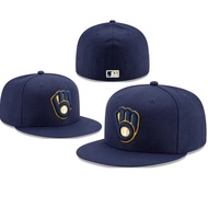 High Quality MLB Milwaukee Brewers Fitted Hat 59FIFTY Era Cap Full Close Back Caps Men Women Outdoor