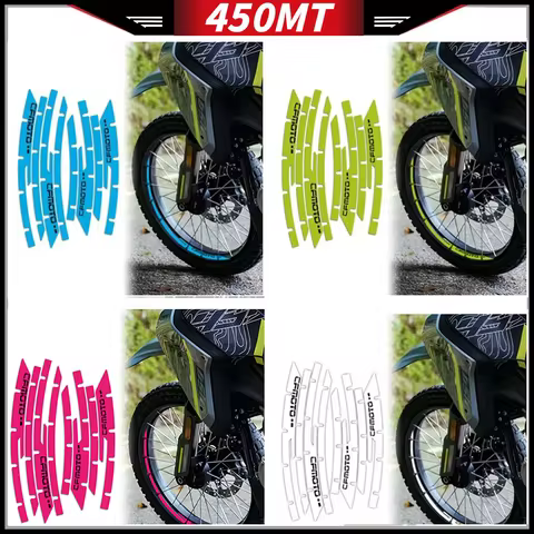 For CFMOTO 450MT Wheel Stickers Rim Motorcycle Accessories Adventure liseret Reflective On Decal CF 