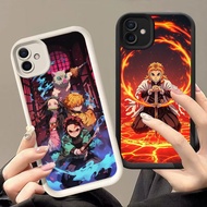 DK-59 Demon Slayer X Silicone Casing black and white for Samsung A07 A04 A03 A04E A05 F04 A06 M04