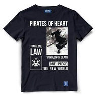 เสื้อยืดวันพีช One piece Law OP-702-BK Law