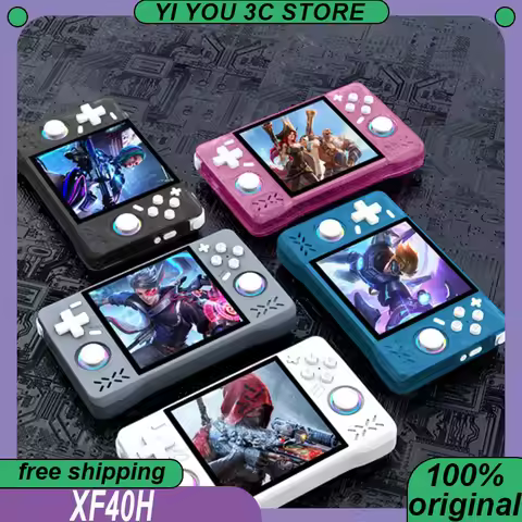 XF40H Handheld Game Console Open Source 4.0inch IPS Screen 30+Emulators Pocket Video Player Game 400
