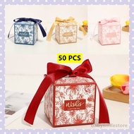 50pcs Kotak Telur Wedding Floral Goodies Box Kotak Doorgift Kahwin Doorgift Box Candy Gift Box Kotak