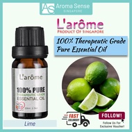 L'arome Lime Essential Oil, Pure Aromatherapy Grade (10ml)