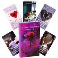 53 Pcs Cards Mystic Red Rose Oracle Deck 10.3*6cm A Situations Deck Tarot Cards Twin Flame Oracle Ca