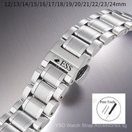 12/13/14/15/16/17/18/19/20/21/22/23/24mm for GU ESS W0247G3 W0040G3 Bracelet Solid Steel - Fashion B