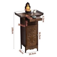 BRUO People love itWidened Altar Incense Burner Table Buddha Shrine Home God of Wealth Cabinet Guanyin Bodhisattva Altar