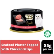LG - ROYALE FANCY FEAST SEAFOOD PLATTER TOPPED WITH CHICKEN STRIPS 85G X 24CANS