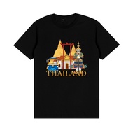 Thailand Bangkok Tuk Tuk T Shirt Bahan Katun Oleh Oleh Souvenir Print Fashion Baju Lelaki Wanita Cas