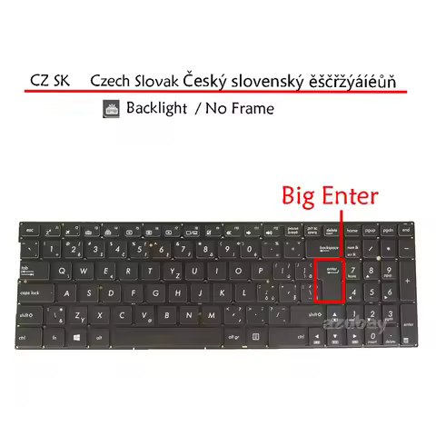Backlit Keyboard For ASUS Q502LA Q551L Q551LB UX560UQ UX560UX 13NB0691AM0101 3BBK2TCJN00 Czech Slova