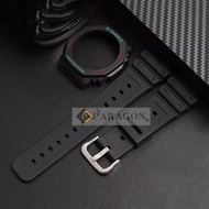 สายเรซิ่นสำหรับ Casio G-SHOCK GA2100 2110กีฬากันน้ำดัดแปลงนาฬิกาอุปกรณ์เสริมสำหรับผู้ชายผู้หญิง GA-2