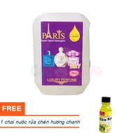 Nước Giặt Paris Thái Lan 10KG hương nước hoa ( giặt xả 5in1) TÍM TẶNG 1 chai nước rửa chén