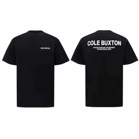New Simple Letter Printing Cole Designer Tees Mens T-shirts Summer Buxton High-end Luxury Unisex Sty