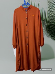 TUNIK FULL KANCING BAHAN CRINKLE