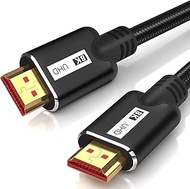 KOMGILK 8K HDMI 2.1 Cable 6.6 Ft 2M High Speed Hdmi Cables, Braided Nylon &amp; Gold Connectors, 8K @ 60Hz, 4K@120Hz,Ultra HD, 2K, 1080P, ARC &amp; CL3 Rated | for Laptop, Monitor, PS5, Xbox One, Fire TV
